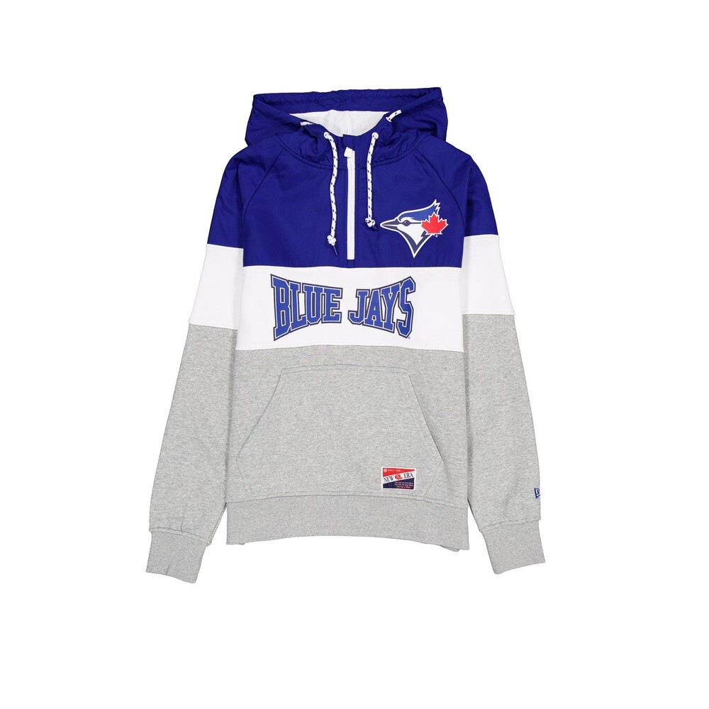 New Era Toronto Blue Jays Throwback Color Block Hoodie - Size XL